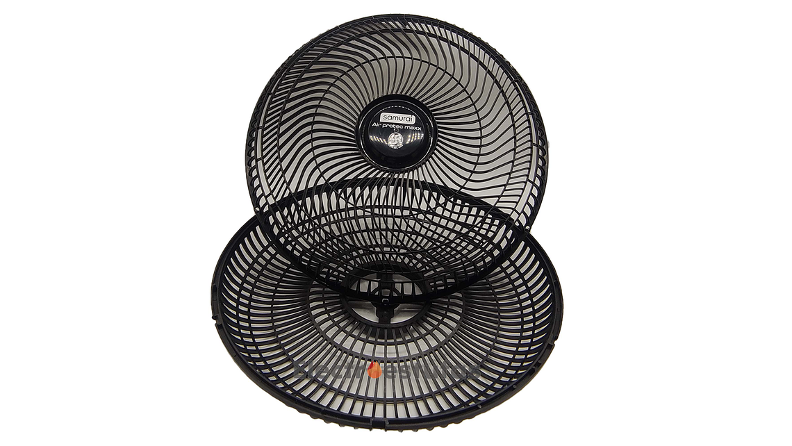 Juego Malla o Parrilla Ventilador Samurái Turbo Air Protec Negro 1