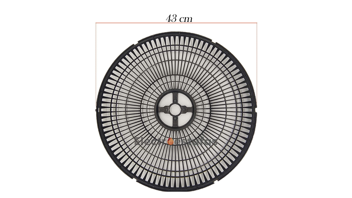 Juego Malla o Parrilla Ventilador Samurái Turbo Air Protec Negro 5