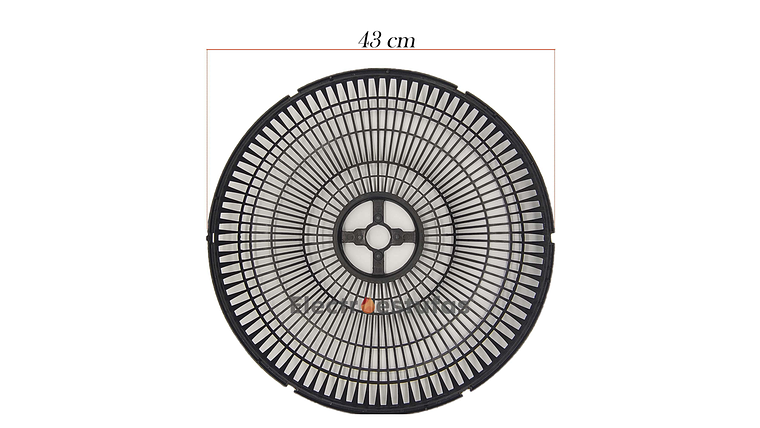 Juego Malla o Parrilla Ventilador Samurái Turbo Air Protec Negro 5