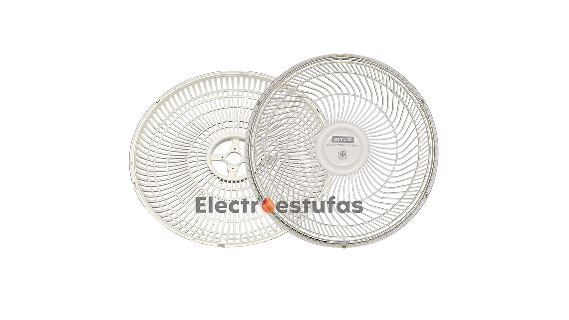 Juego Malla o Parrilla Ventilador Samurái Air Protec Blanco  1