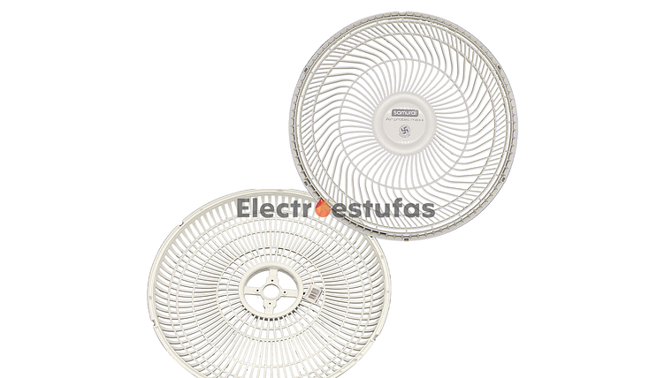 Juego Malla o Parrilla Ventilador Samurái Air Protec Blanco  3