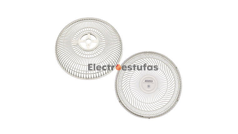 Juego Malla o Parrilla Ventilador Samurái Air Protec Blanco  4