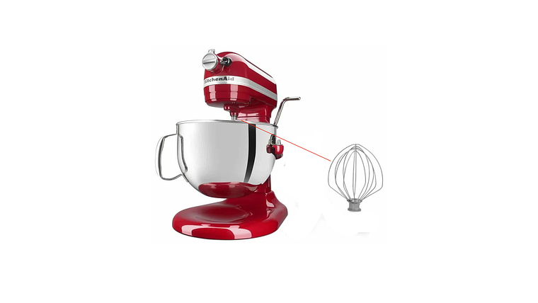 Repuesto Globo o Aspa Batidora Kitchenaid de 4.5 y 5 litros 4