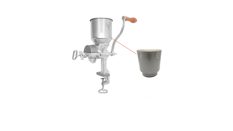 Tolva Alta Plastica Para Molino Corona  4