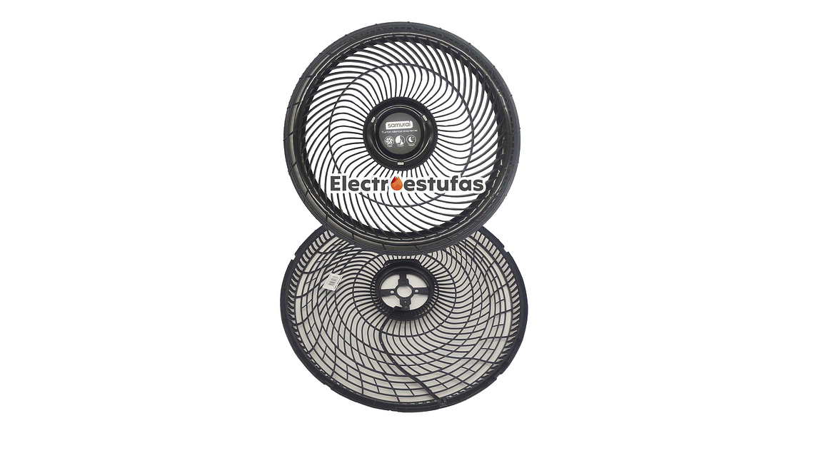 Juego Malla o Parrilla Ventilador Samurái Turbo Extreme Negro 1