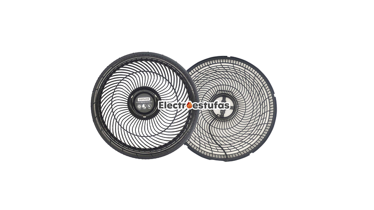 Juego Malla o Parrilla Ventilador Samurái Turbo Extreme Negro 3