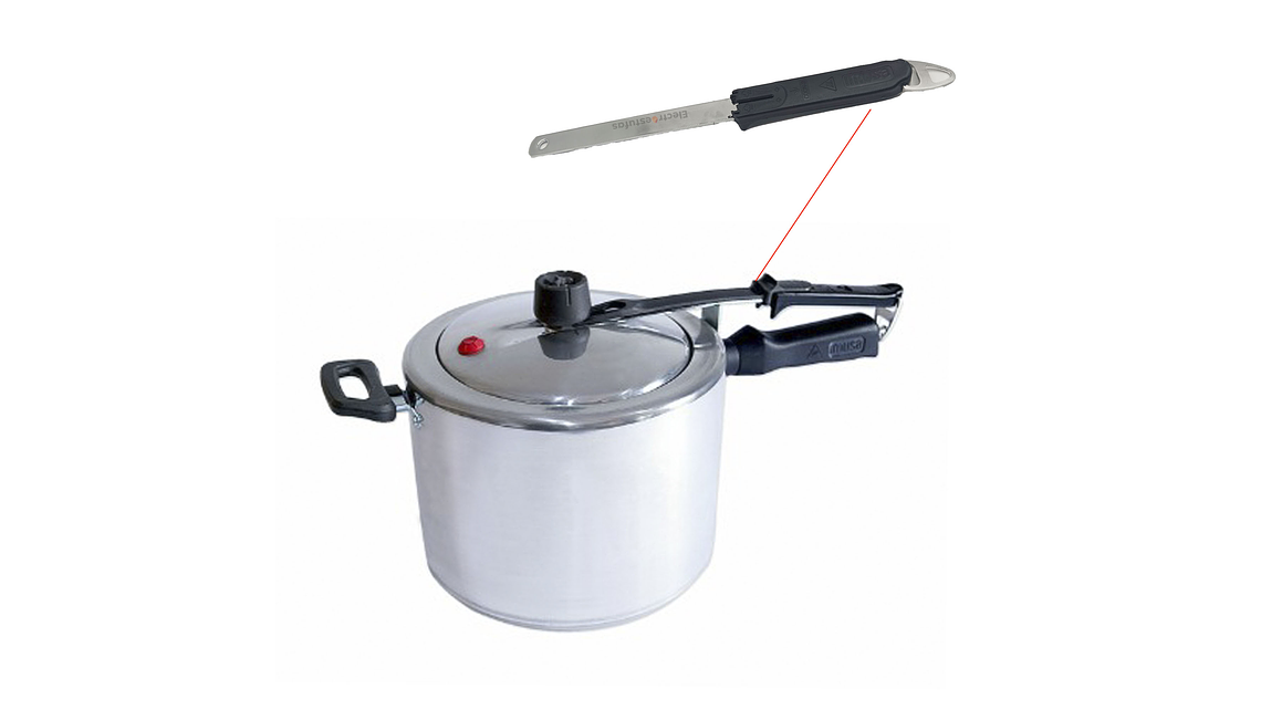 Repuesto Olla A Presion Imusa Secury Control 6 y 7 Litros Platina 4