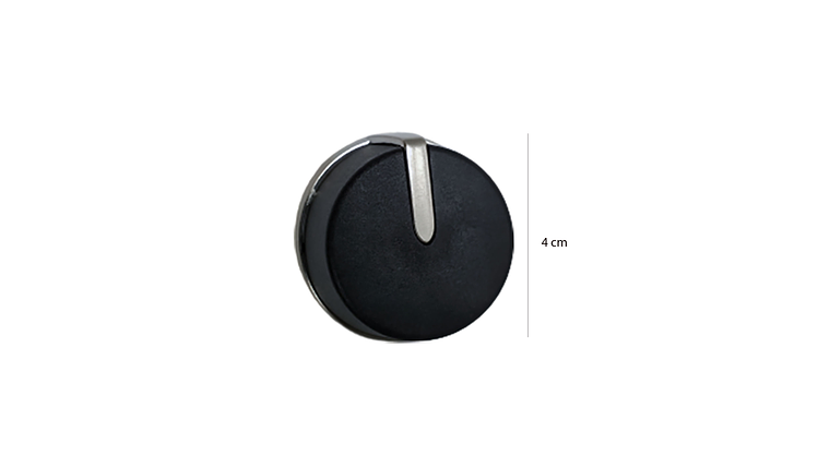 Perilla X4 Aro Metalico Frontal Negro Para Estufa Haceb  3