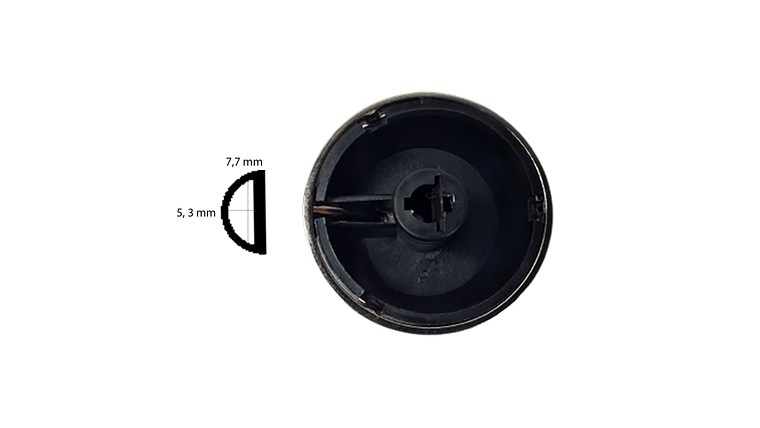 Perilla X4 Aro Metalico Frontal Negro Para Estufa Haceb  4