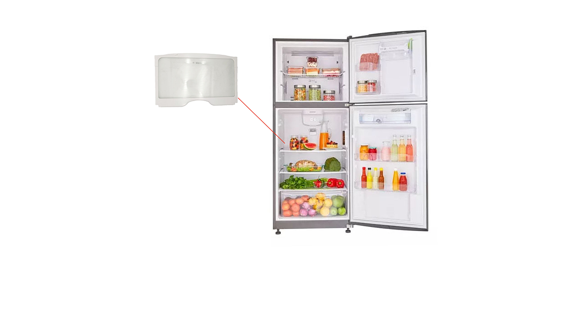 Repuesto Nevera Haceb Bandeja Entrepaño En Vidrio Refrigerador 60 cms 3