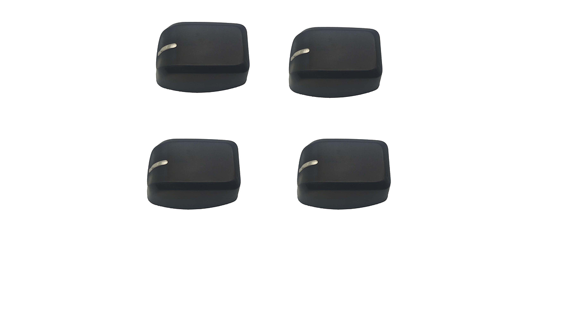 Perilla Duna Lateral Negro-plata X4 Para Estufa Haceb  1