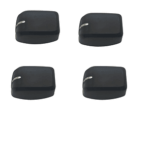 Perilla Duna Lateral Negro-plata X4 Para Estufa Haceb 