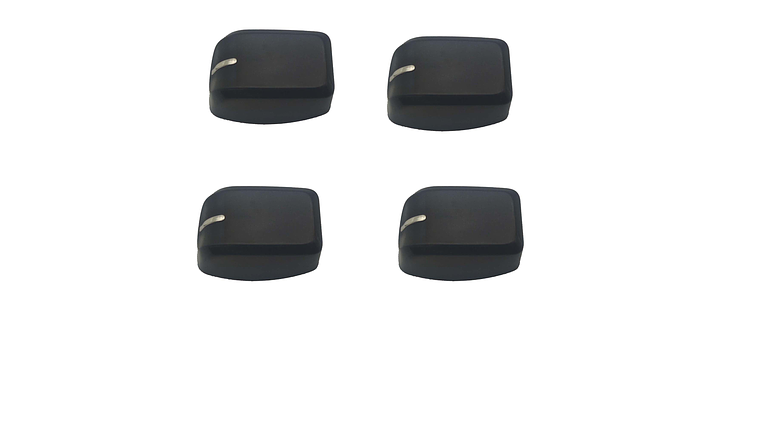 Perilla Duna Lateral Negro-plata X4 Para Estufa Haceb  1