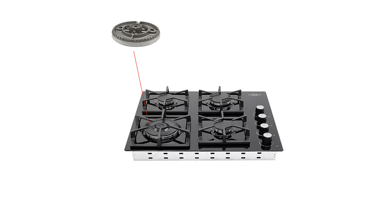 Repuesto Cubierta Tandori Haceb Quemador 3 Coronas 5