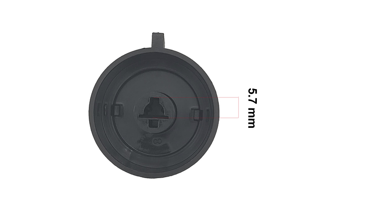 Perilla Magna Negra Frontal X4 Para Estufa Haceb  6