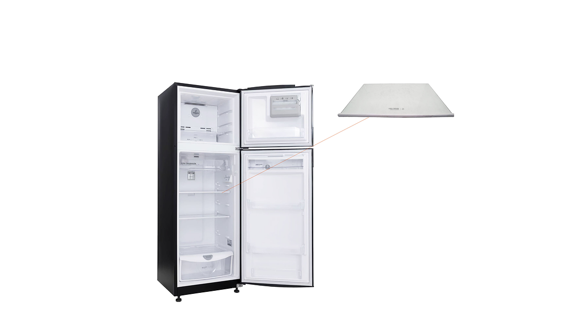Repuesto Nevera Haceb Entrepaño En Vidrio Con Perfil Refrigerador 5