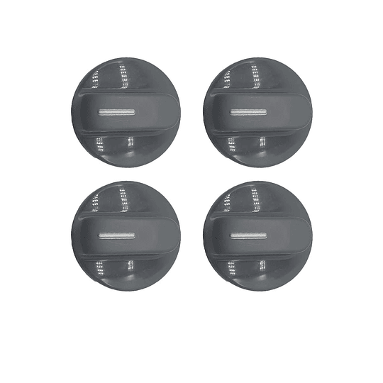 Perilla X4 Cora Frontal Gris- Plateado Estufa Haceb