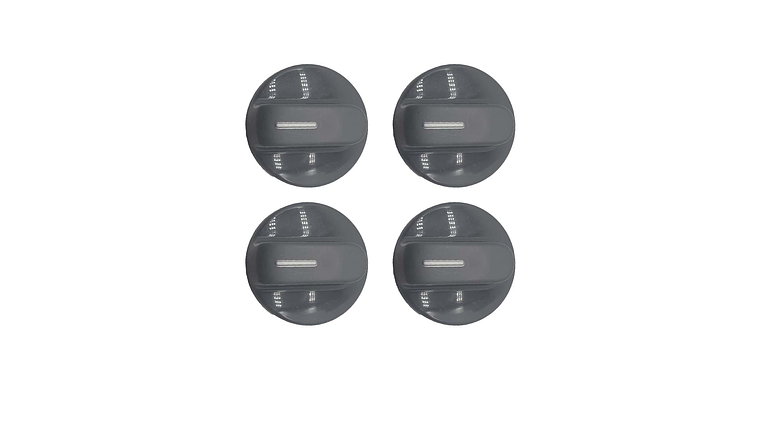 Perilla X4 Cora Frontal Gris- Plateado Estufa Haceb 1