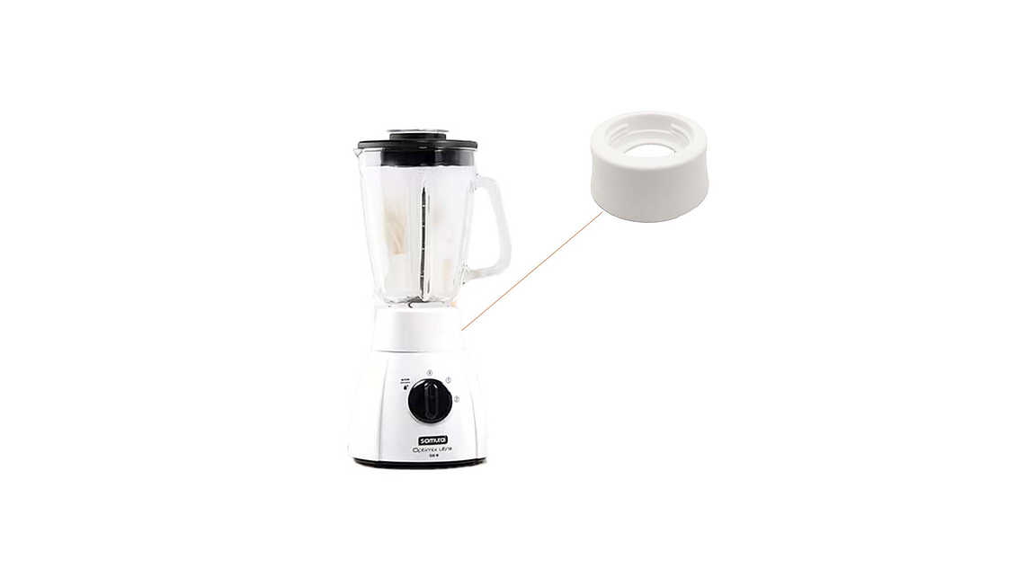 BASE LICUADORA SAMURAI OPTIMIX VIDRIO BLANCA 6