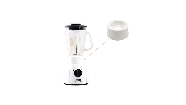 BASE LICUADORA SAMURAI OPTIMIX VIDRIO BLANCA 6