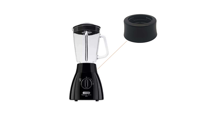 BASE LICUADORA SAMURAI  OPTIMIX VIDRIO NEGRA 5