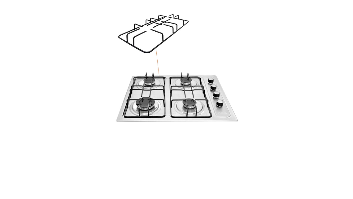 PARRILLA RECTANGULAR CUBIERTA CONTINENTAL 5