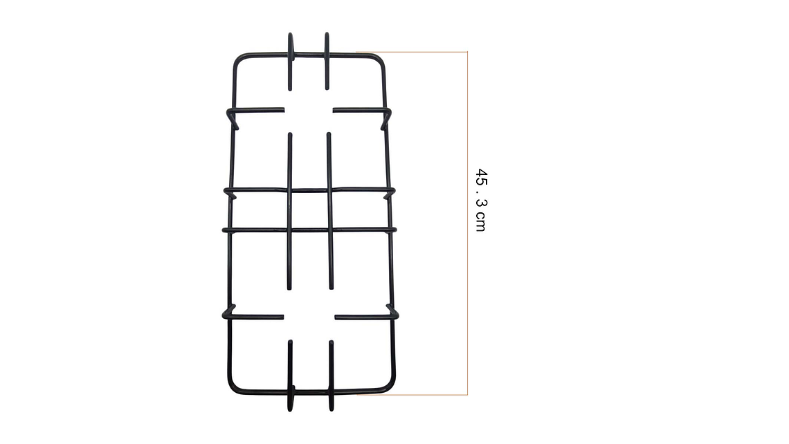 PARRILLA RECTANGULAR CUBIERTA CONTINENTAL 6