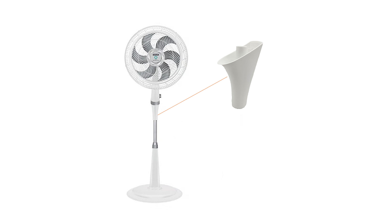 ACOPLE TUBO VENTILADOR SAMURAI  EXTREME BLANCO 5