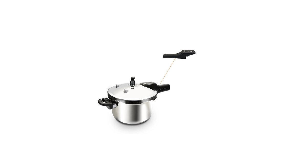 Manija Tapa Olla A Presion en Acero Inox Home Elements 4.2 y 5.6 litros 6