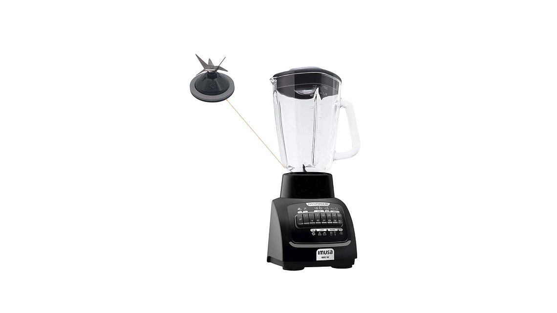 Cuchilla 6 Aspas + Empaque Licuadora Imusa Infinity 5