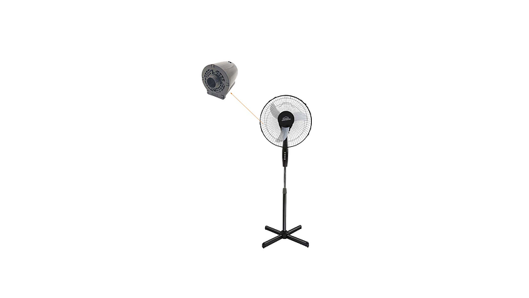 CARCASA COMPLETA NEGRA VENTILADOR HOME ELEMENTS 16 PULGADAS 5