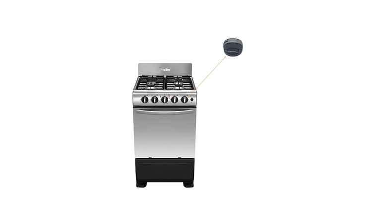 PERILLA CUBIERTA NEGRA ESTUFA MABE 6