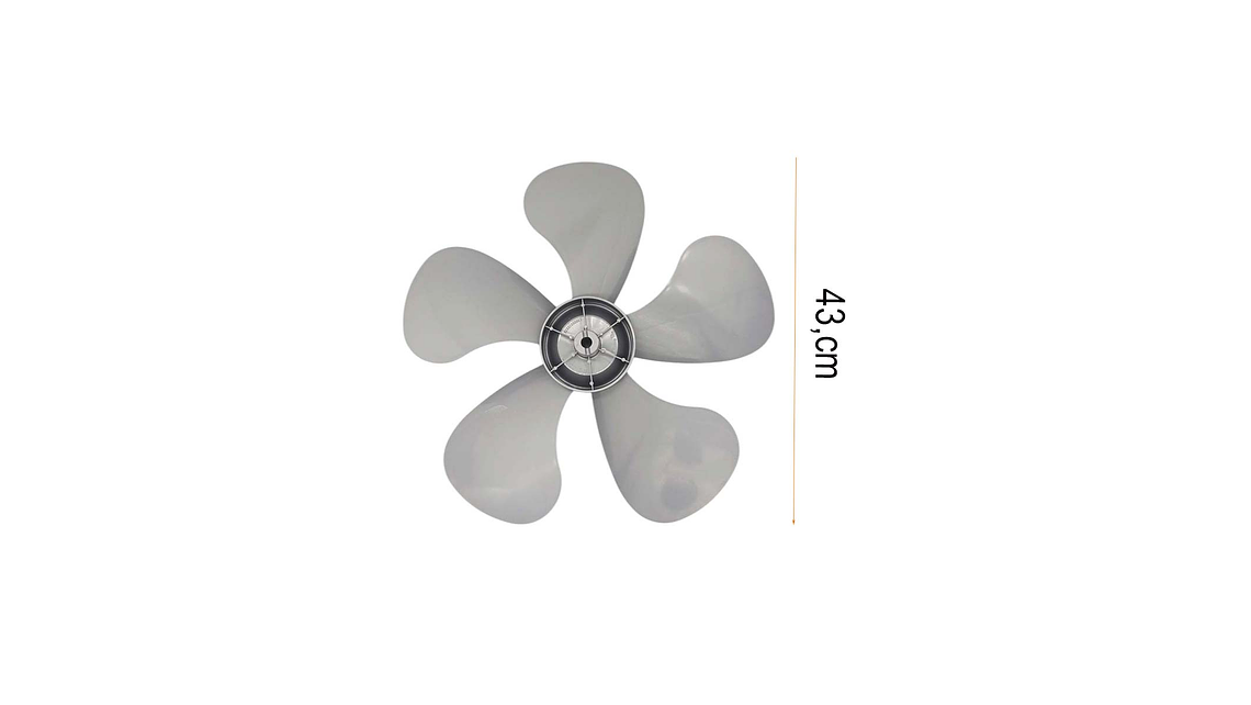 HELICE 5 PUNTAS PARA VENTILADOR HOME ELEMENTS  20 PULGADAS 5