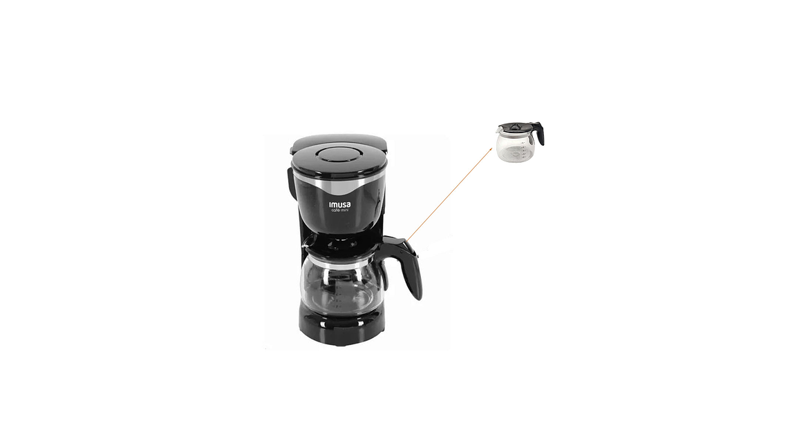 Jarra Vidrio Para Cafetera Imusa Cafe Mini 6 Tazas 7