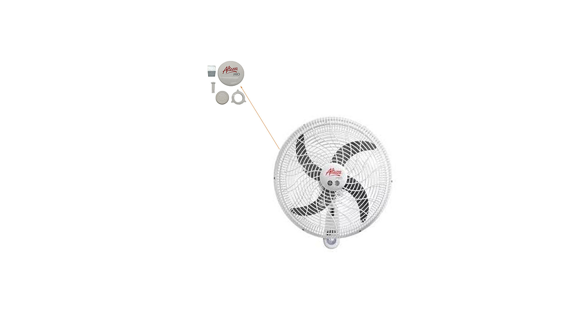 Combo Accesorio Blanco Para Ventilador Altezza De Pared  8