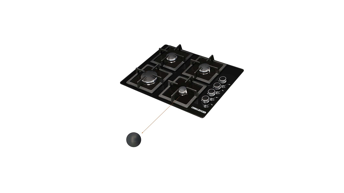  Tapa Quemador Mini Para Estufa Challenger 4