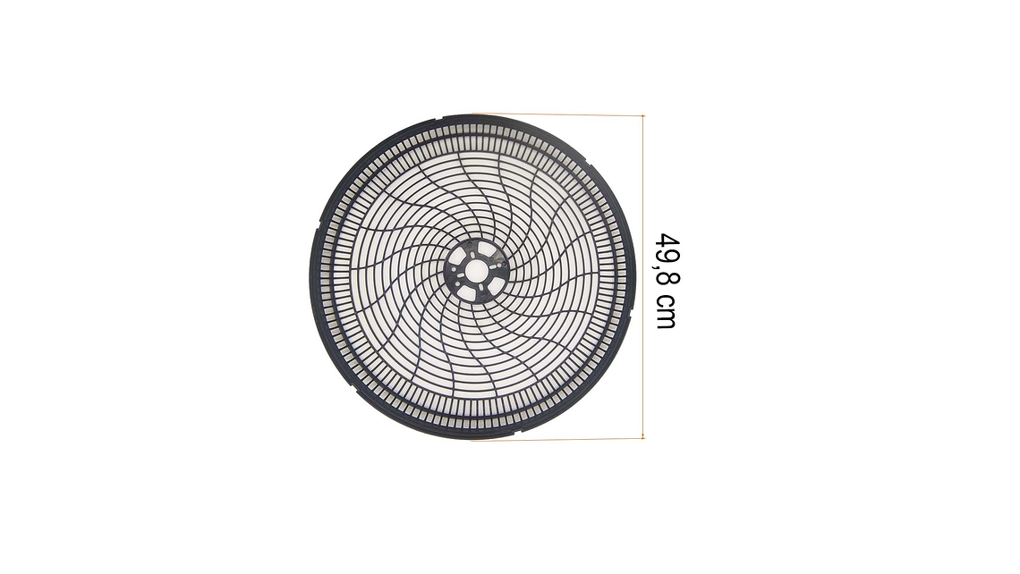 Juego Malla o Parrilla Plastica Ventilador Altezza 18