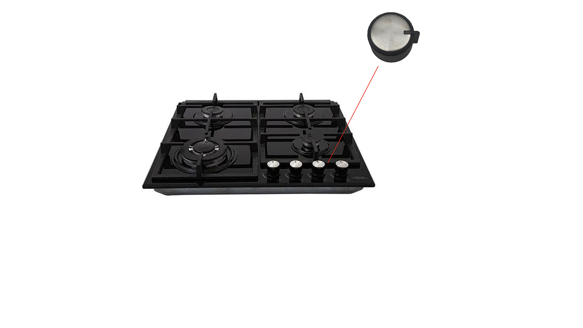 Perilla X4 Lujo Para Estufa Cubierta Continental  4