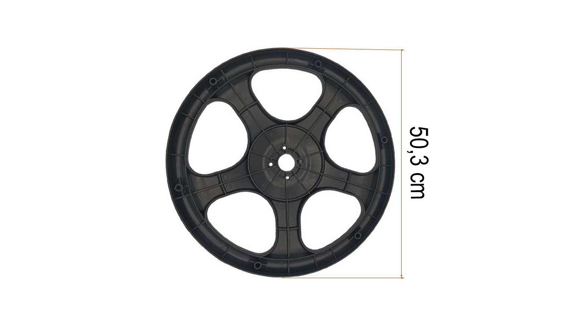 Base Negra Para Ventildor De Piso Altezza  5