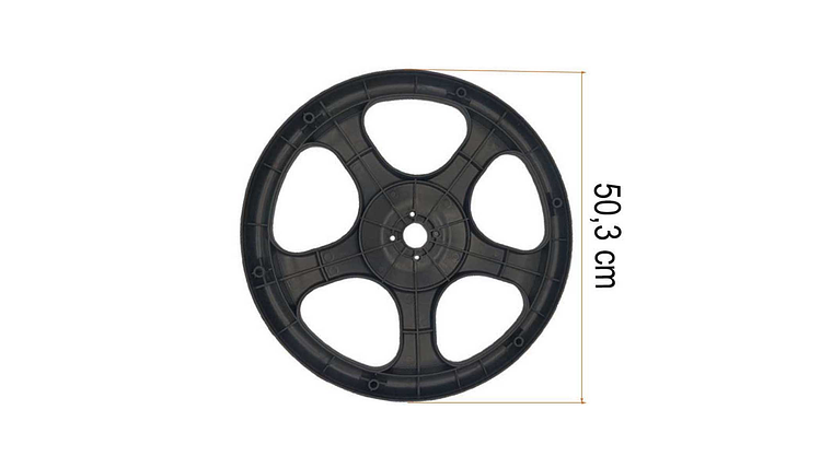 Base Negra Para Ventildor De Piso Altezza  5