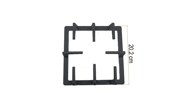 PARRILLA CUADRADA DE HIERRO PARA ESTUFA CONTINENTAL  4