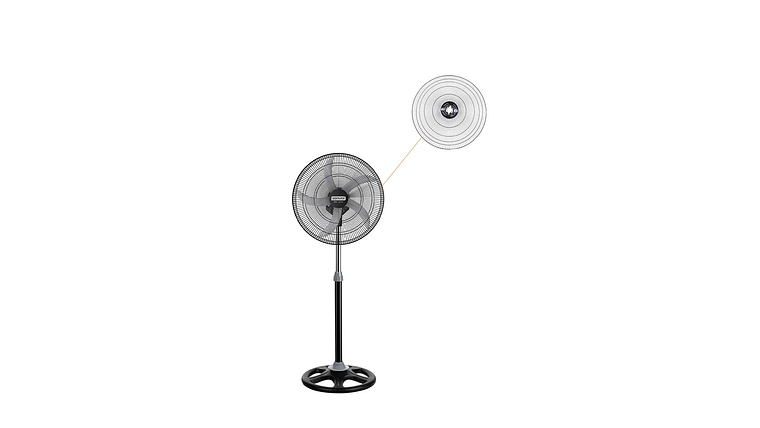 MALLA TRASERA NEGRA PARA VENTILADOR SAMURAI AIRPRO 20 PULGADAS 4