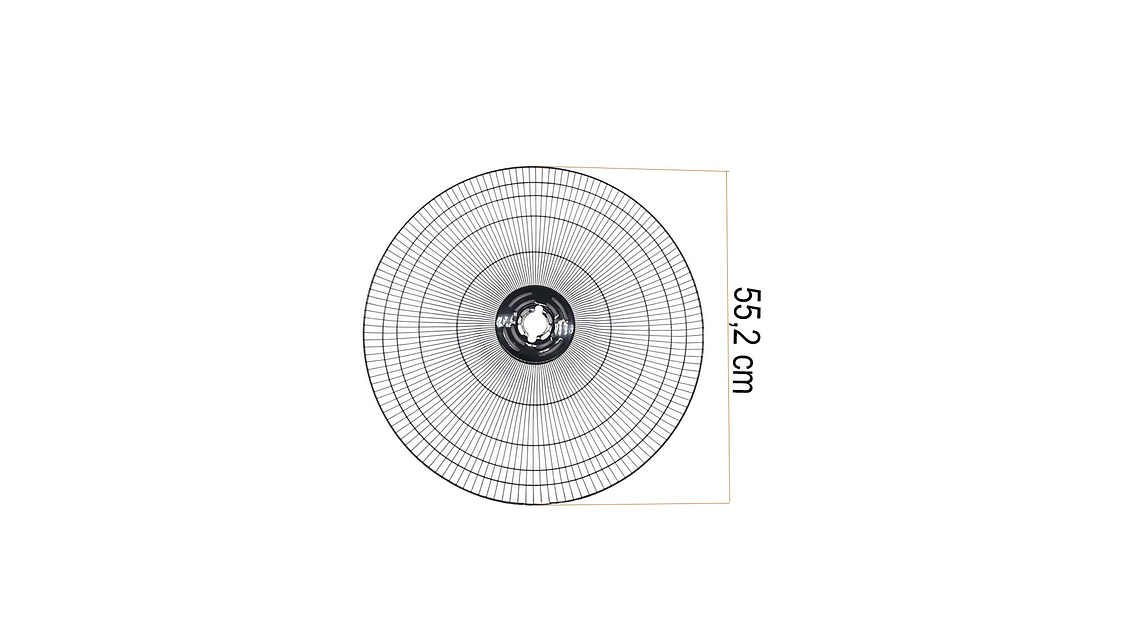 MALLA TRASERA NEGRA PARA VENTILADOR SAMURAI AIRPRO 20 PULGADAS 5