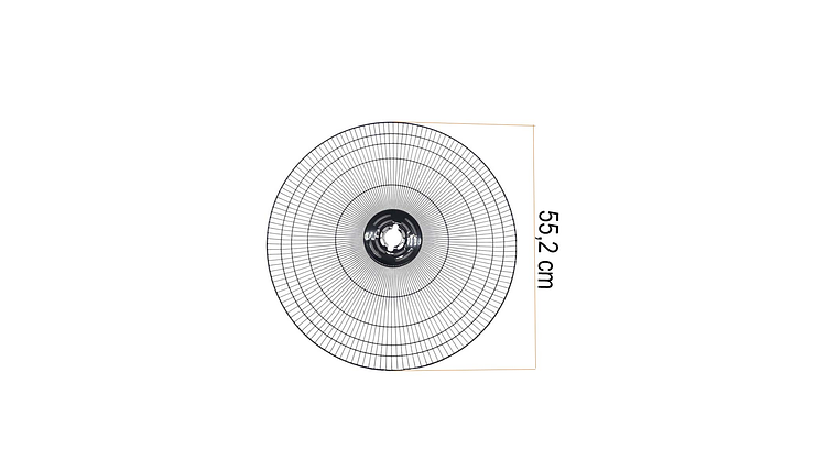 MALLA TRASERA NEGRA PARA VENTILADOR SAMURAI AIRPRO 20 PULGADAS 5