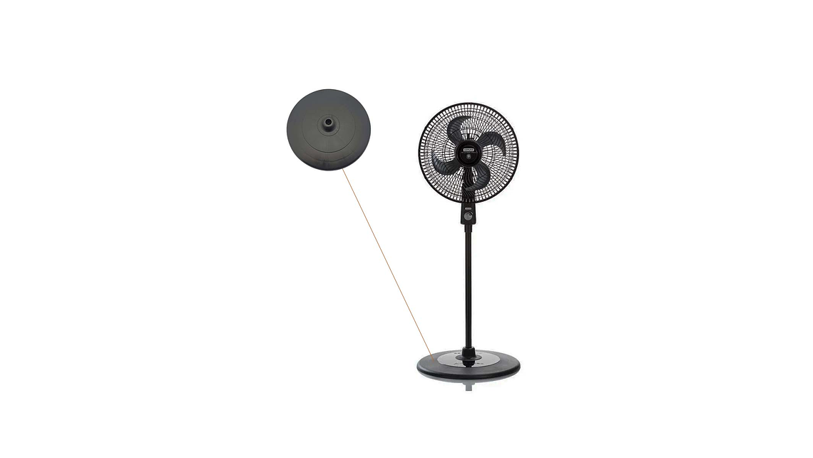 BASE PISO NEGRA PARA VENTILADOR SAMURAI AIRPROTEC  5