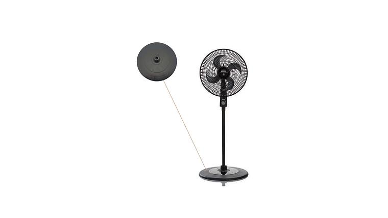 BASE PISO NEGRA PARA VENTILADOR SAMURAI AIRPROTEC  5