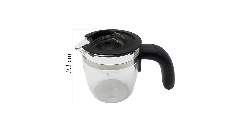 Jarra Negra Para Cafetera Kalley 4 Tazas 5