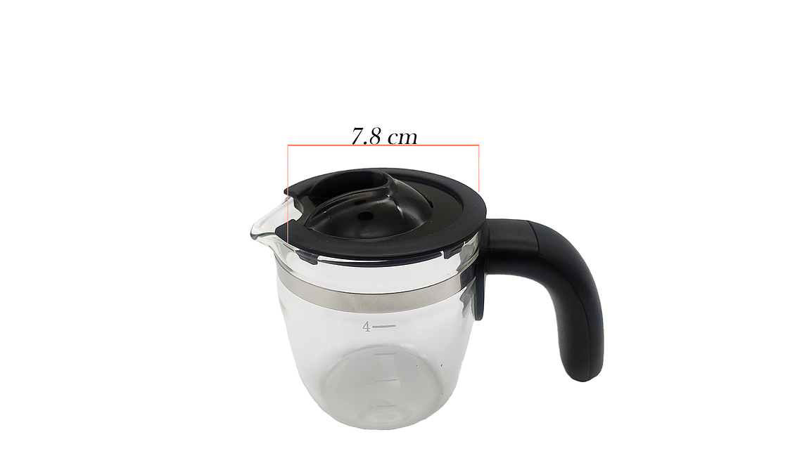 Jarra Negra Para Cafetera Kalley 4 Tazas 6