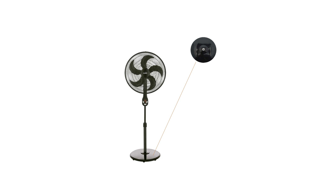 BASE PISO NEGRA PARA VENTILADOR KALLEY 5