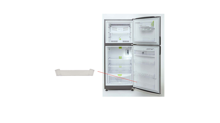 Anaquel Bajo 41,5 Cm Para Nevera Haceb 5